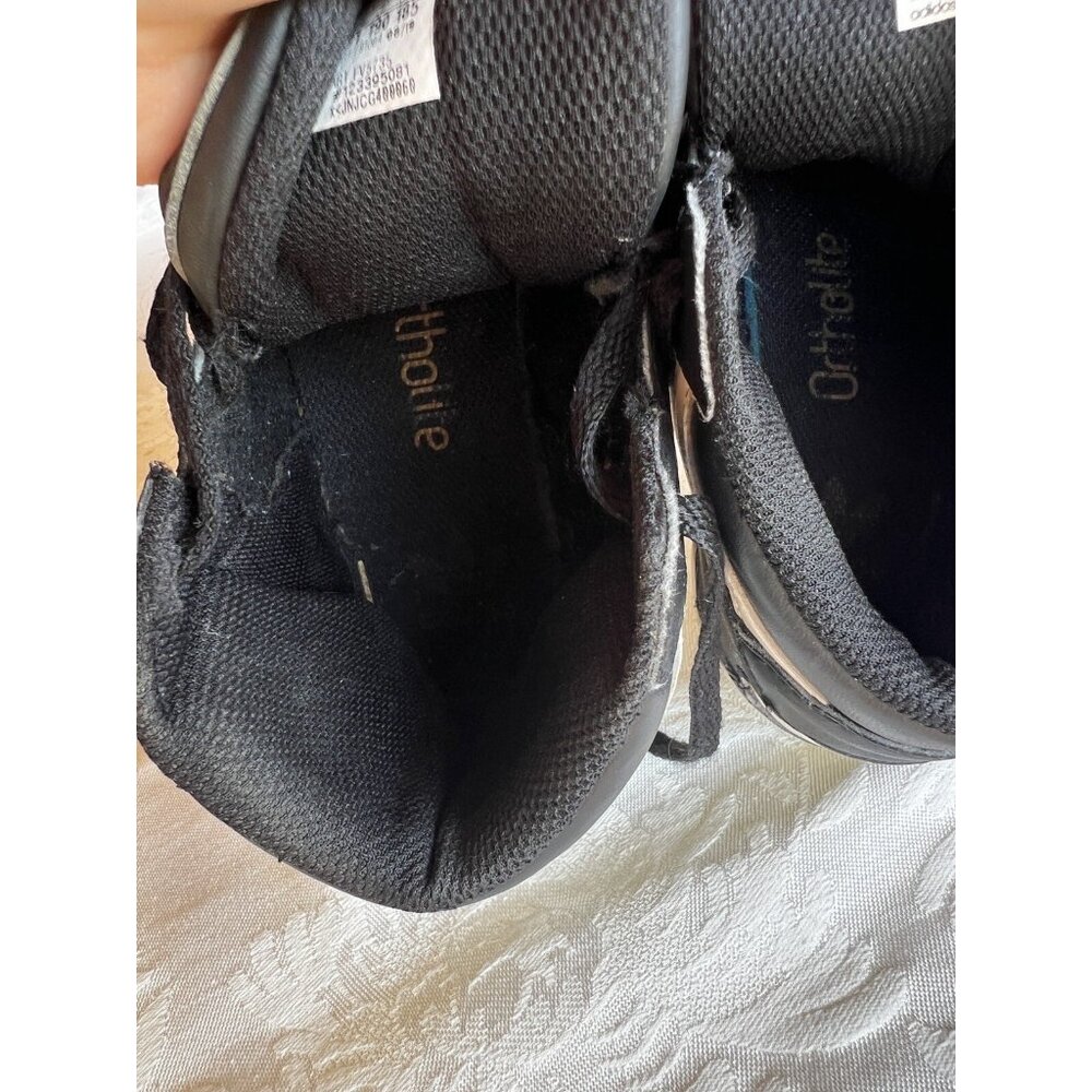 Adidas Hard Court Sneakers Shoes Childs Size 13 Black Athletic High Top - Picture 9 of 10